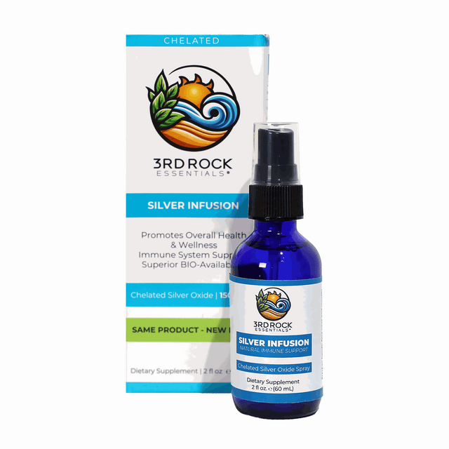 Silver Infusion 150 PPM Chelated Silver Oxide Supplement - 2 oz. Spray