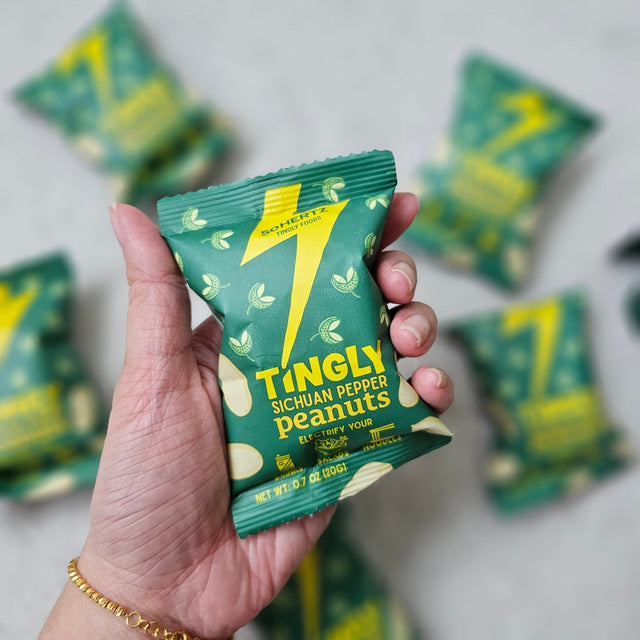 Mini Tingly Sichuan Pepper Peanuts (20g x 60 = 1 Case)