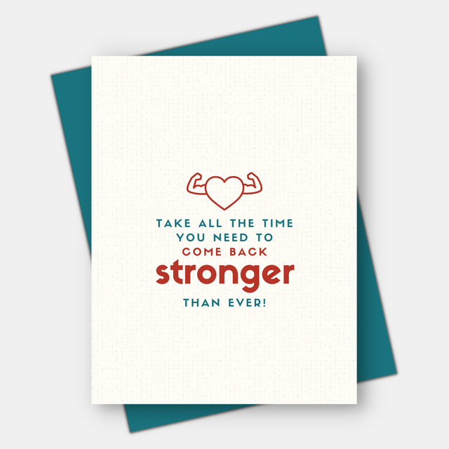 Come Back Stronger, Get Well Card