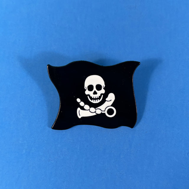 Pirate's Booty - Enamel Pin - Dildo Pirate Flag