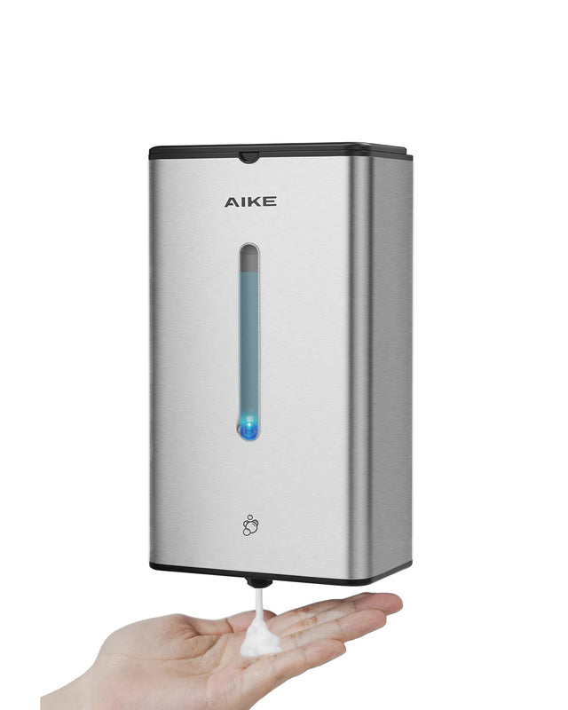 AIKE 33.8 fl.oz/1000ml Foam Automatic Soap Dispenser For Commercial Bathroom, Model AK1207FA