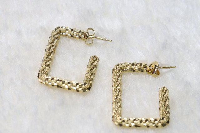 Dollanie - Boucles d'oreilles en acier inoxydable