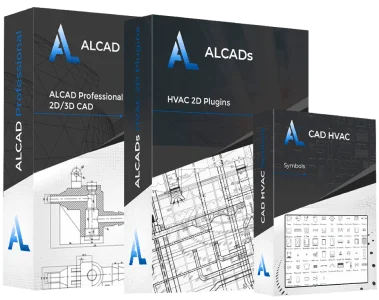 ALCAD Professional 2D/3D with all 2D MEP Plugins – Annual License