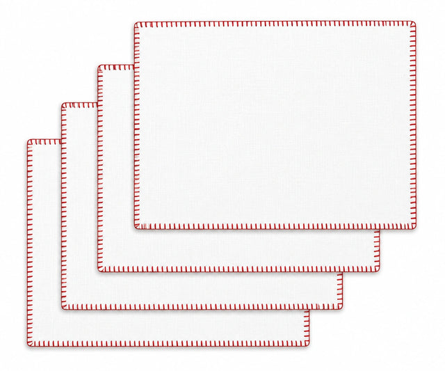 Rectangle Placemats - Whip Stitched Cotton Placemat