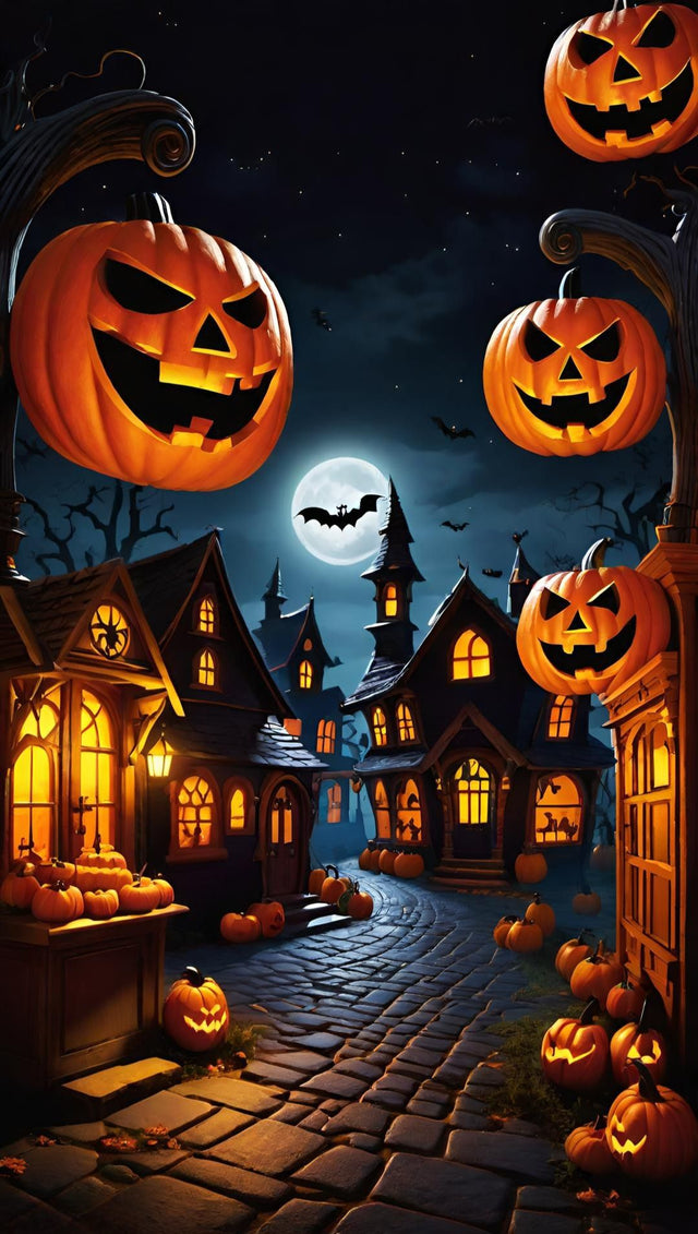 Halloween Town - Painting by Numbers
