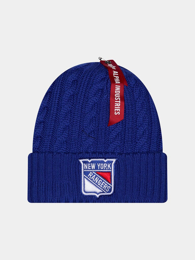 NEW YORK RANGERS X ALPHA X NEW ERA SHORT CUFF KNIT BEANIE