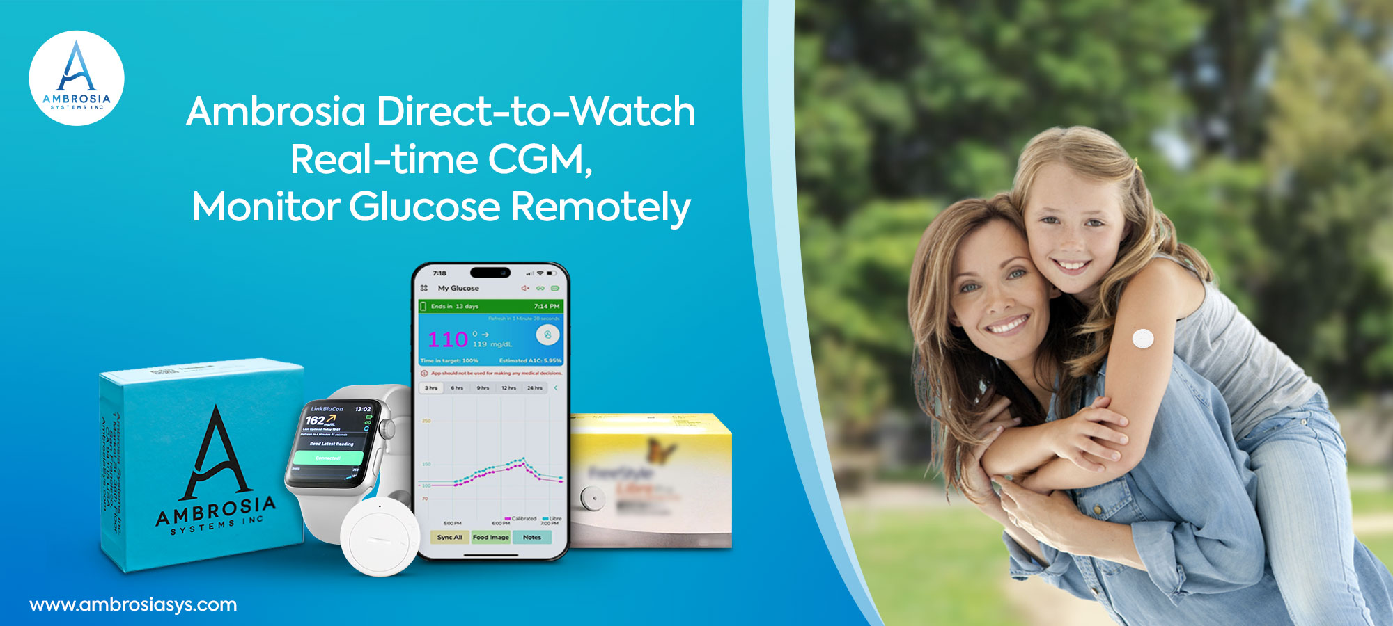 Ambrosia Real-time CGM (12 Months Service, with Libre) (Copy)