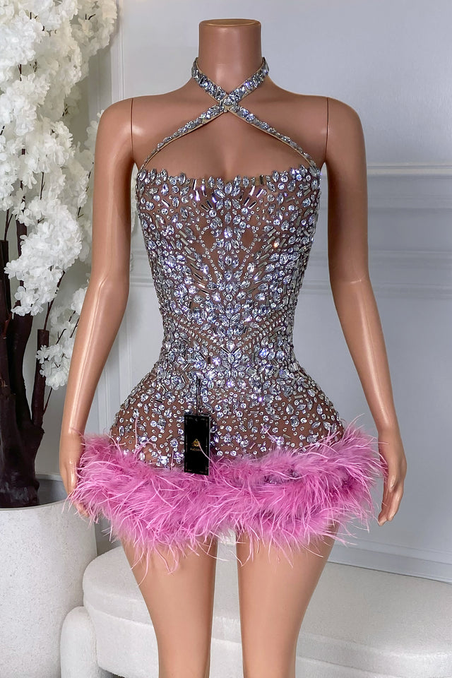 Limoris Feather Dress(Ready to ship)