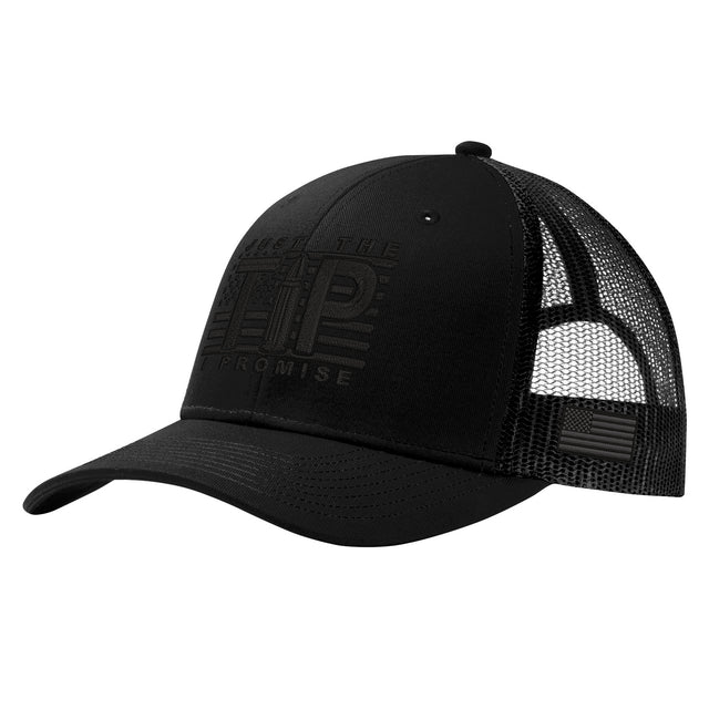 Just The Tip Blackout Trucker Hat