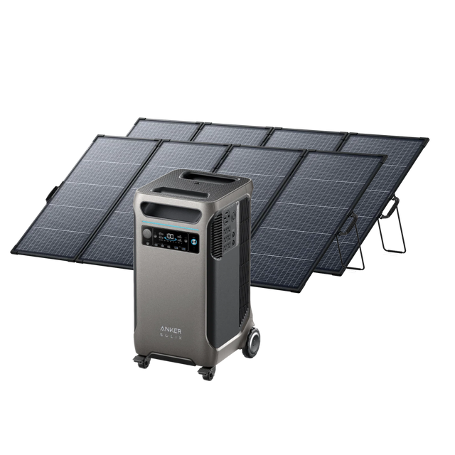 Anker SOLIX F3800 Solar Generator + 2× 400W Solar Panel