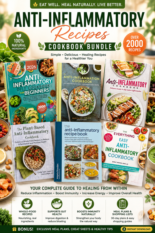 Latest Complete Anti-Inflammatory Recipes Cookbook Bundle [Claim Your Offer Now]