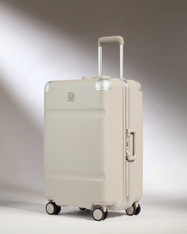 Medium Luggage in Sandstone - Heritage Stripe