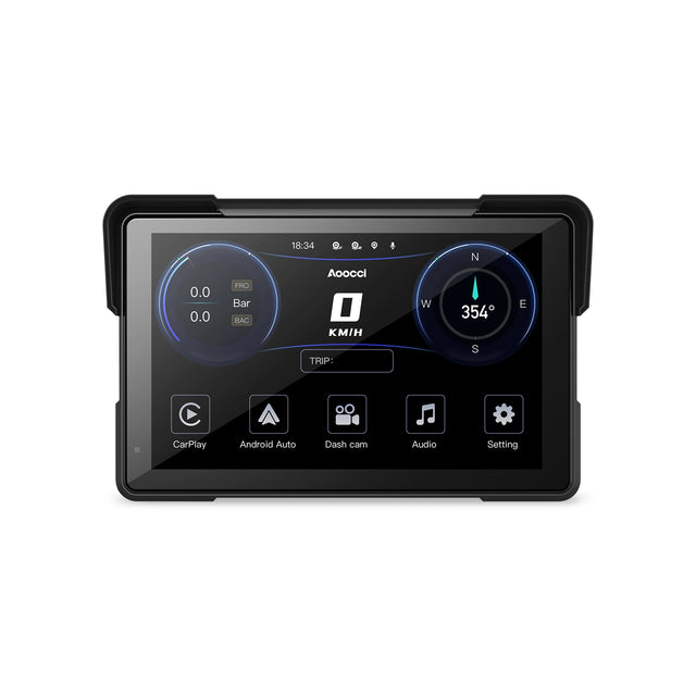D7A 7" Wireless CarPlay & Dual 2K Dash Cam
