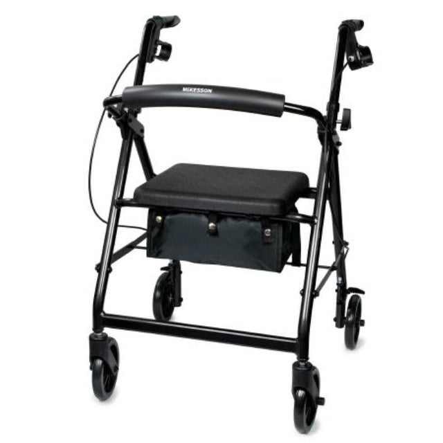 McKesson Folding 4 Wheel Rollator With Aluminum Frame - Open Box