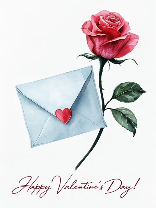 Rose for valentine’s day