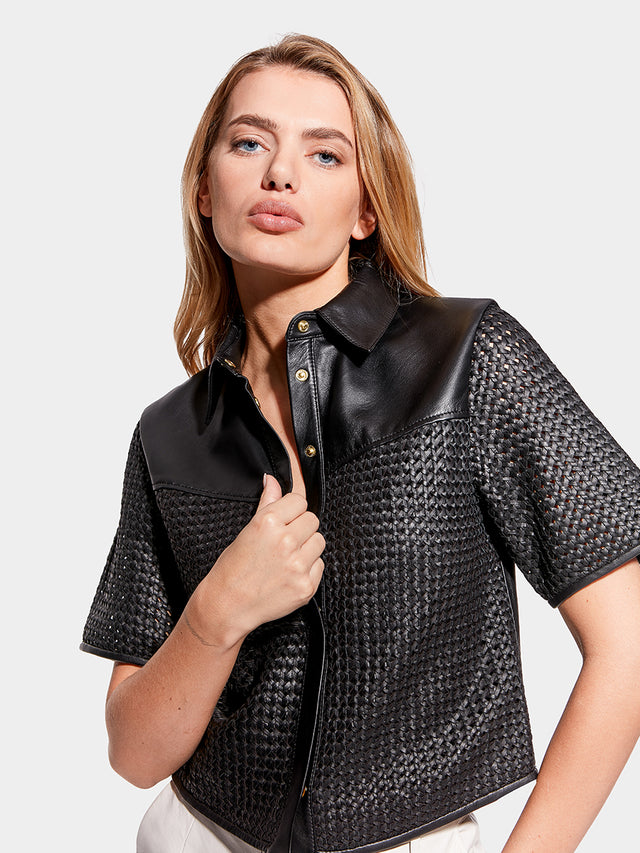 PIAZZA LEATHER SHIRT