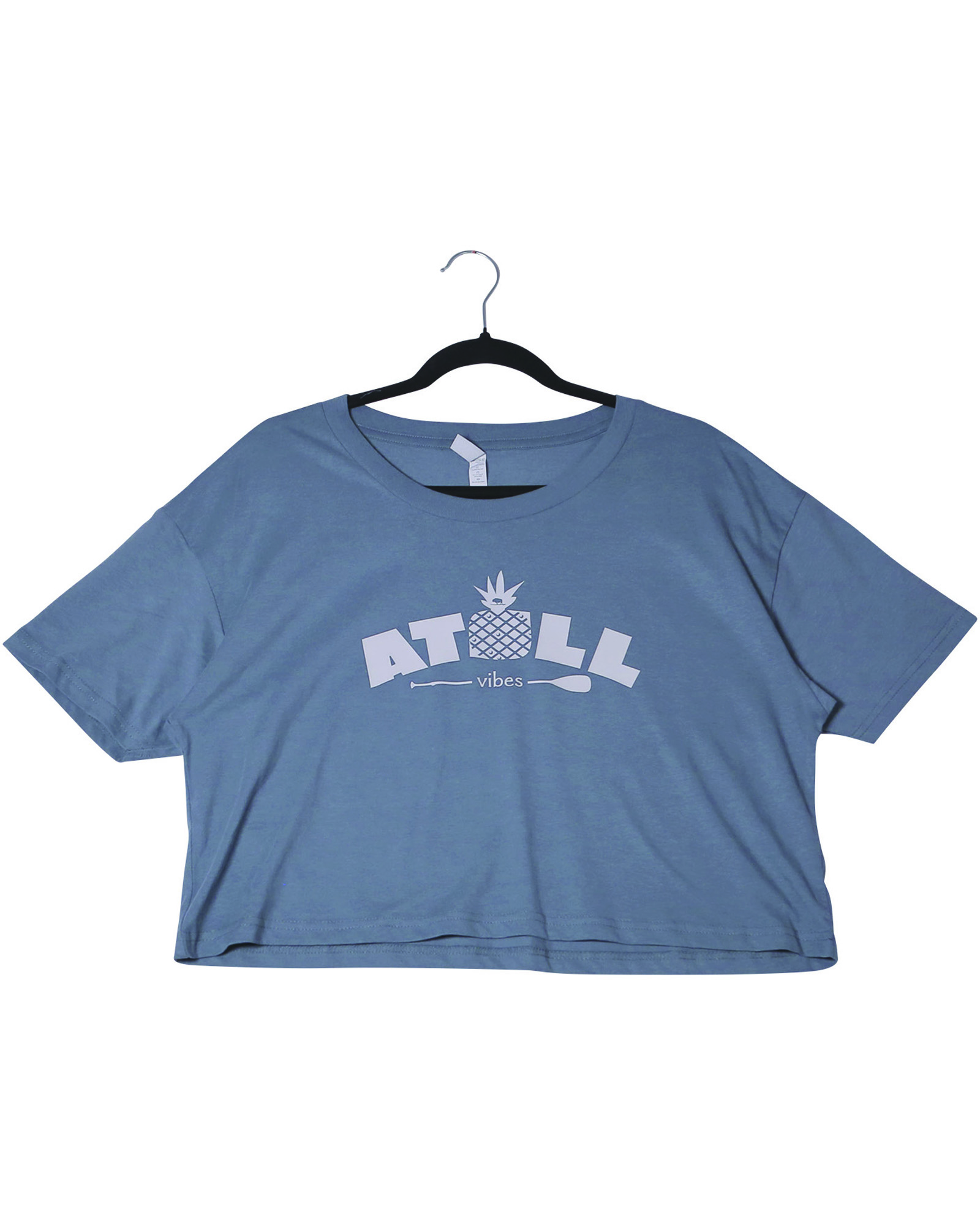Women’s Crop Top Tee with Atoll Vibes Graphic