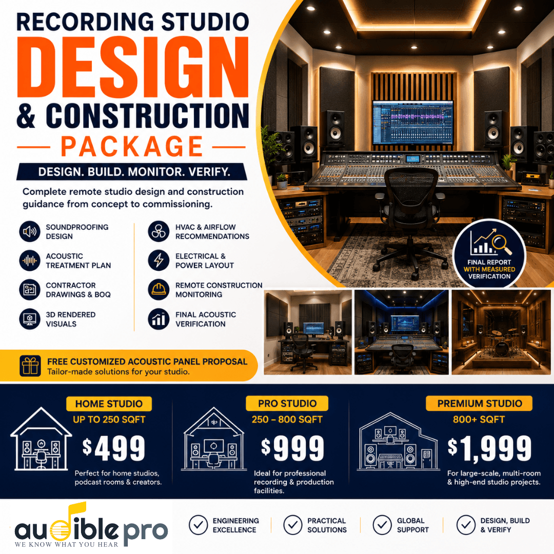 Recording Studio Design & Construction Package