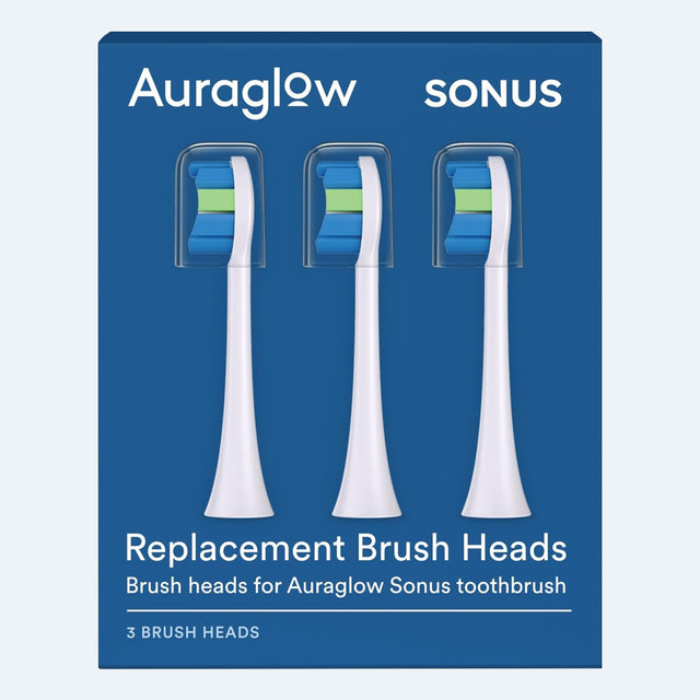 Auraglow Sonus Brush Heads 3-Pack