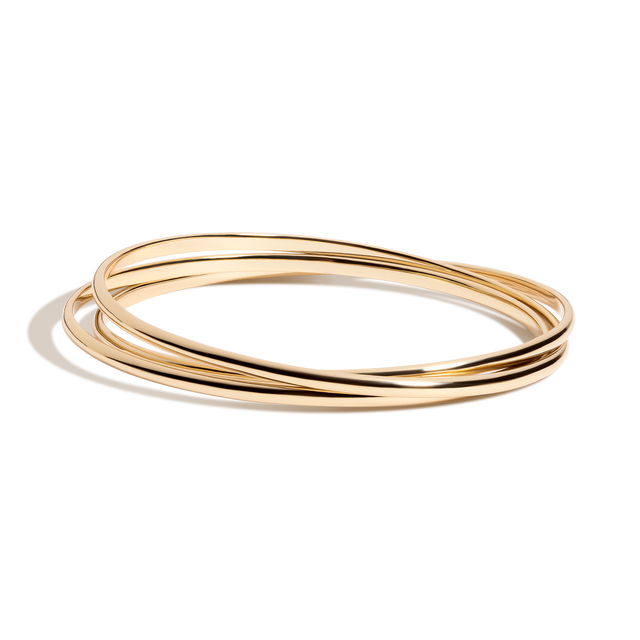 Interlocking Bangle Bracelet