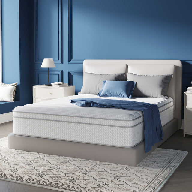 Avenco Mattress in a Box, Medium Plush Mattresses with Pocket Spring Smarts Coil Hybrid Colchones for Pressure Relief, CertiPUR-US Certified