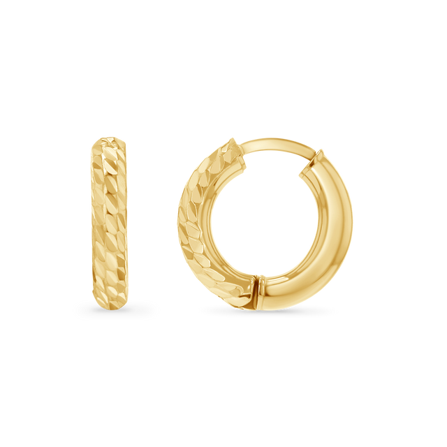 Two Faced Thick Tube Hoops
