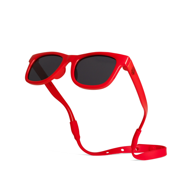 Polarized Baby Sunglasses With Strap 0-24 Months - Red