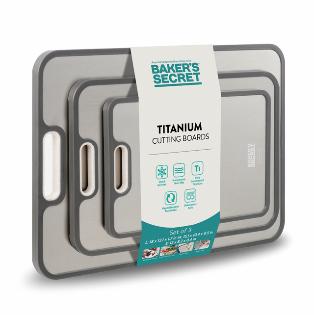 Set of Titanium Double Side Cutting Board