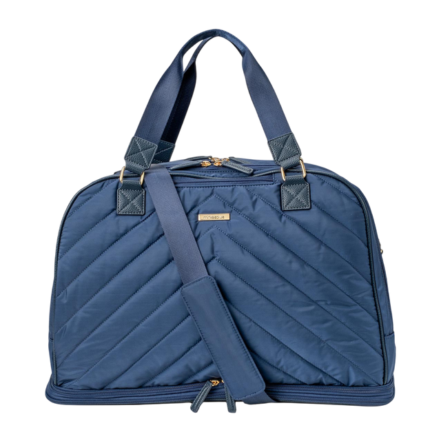 Puffer Duffel Bag with Shoe Compartment & Laptop Sleeve
