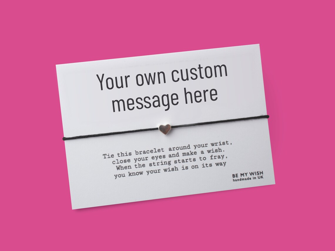 Customised Wish Bracelet – Your Own Message