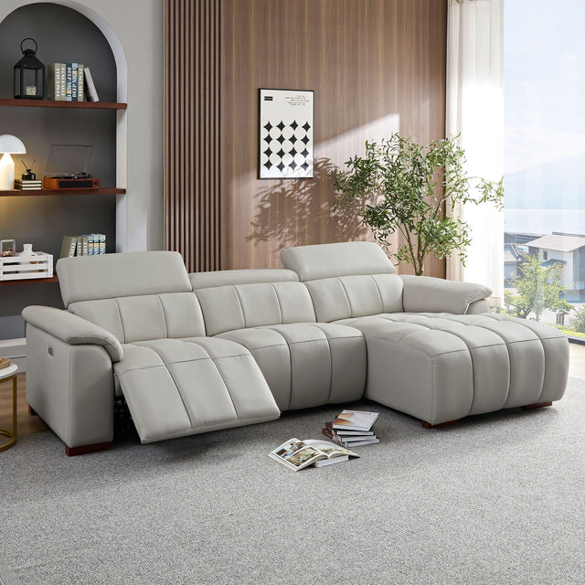 Luvano Leather Sectional Sofa