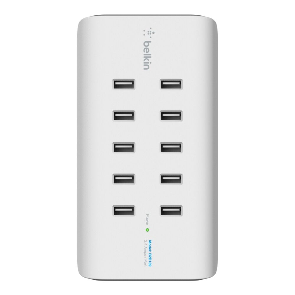 10-Port USB Charging Station