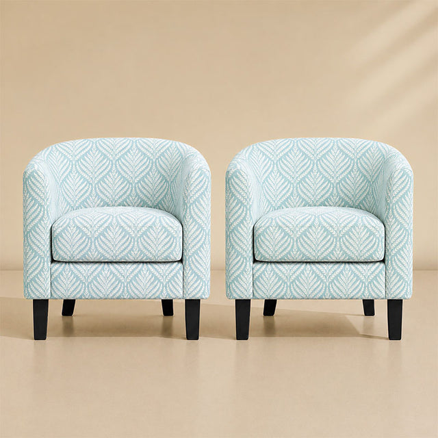 Highland Small Spaces Barrel Accent Chair (Set of 2)