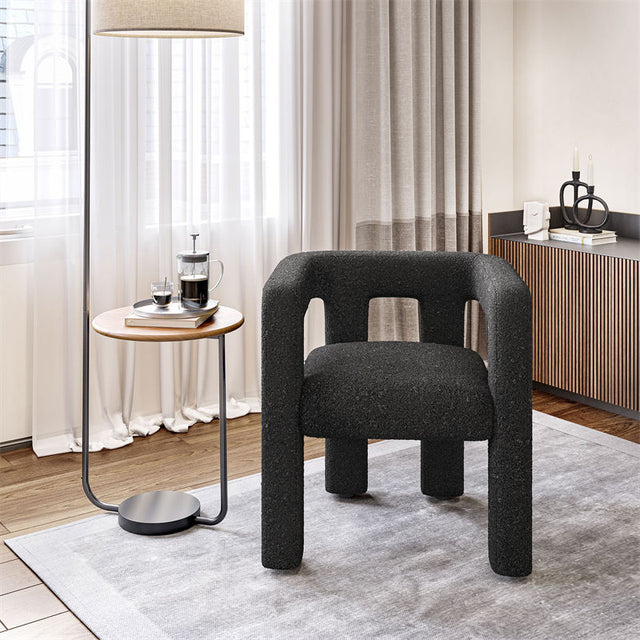 Lisbon Bouclé Upholstered Barrel Accent Chair