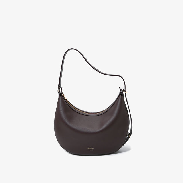 Empiricism Crescent Crossbody Hobo Bag - Grained Cacao
