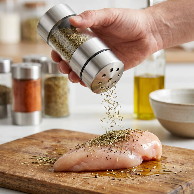 BergHOFF Geminis 4" Seasoning Shaker for Spices, Herbs & Coarse Seasonings