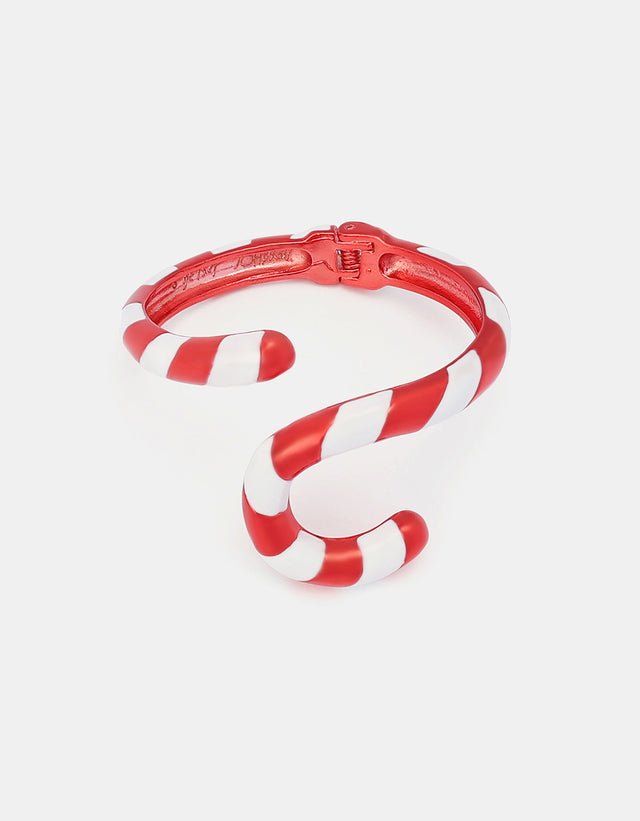 CANDY CANE BYPASS BRACELET RED
