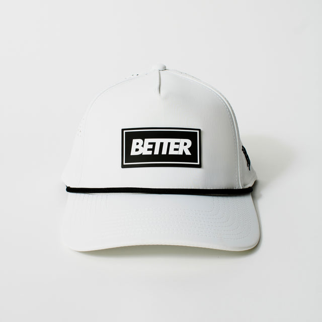 White Performance Cap