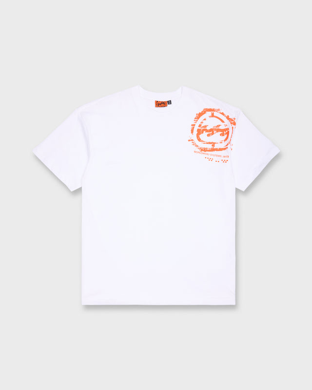 Spec Blast Short Sleeve Cotton T-Shirt - White