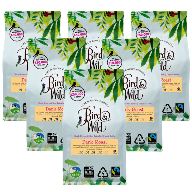 Dark Roast Espresso Fairtrade Organic Coffee - 6x200g