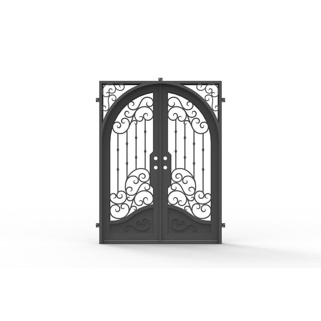 Dallas - Square-Arch (Cold Weather + Thermal Break) | Wrought Iron Door