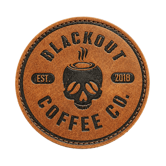 Blackout Leather Morale Patch