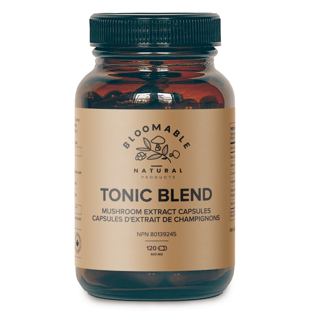 Tonic Blend Capsules - Lion's Mane, Turkey Tail, Reishi, Chaga and Cordyceps Extract Mushroom Capsules (120 capsules)
