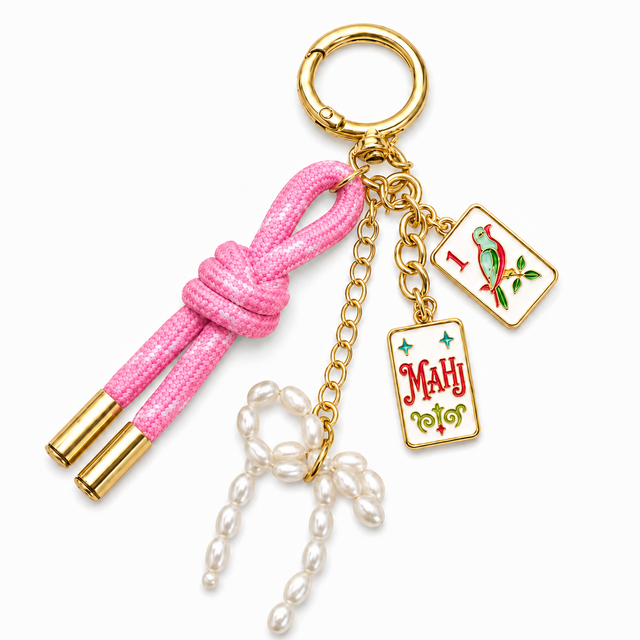 Mahj All Day Mahjong Bag Charm Keychain