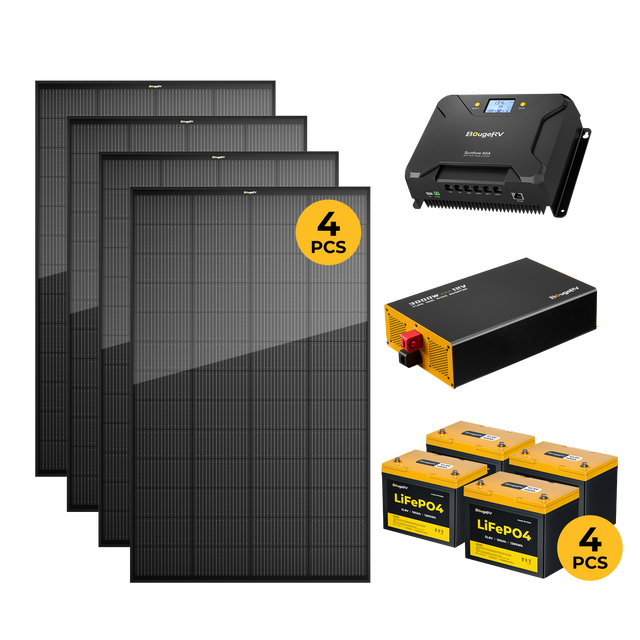 BougeRV 12V 800W ShadePower Rigid Solar System Kit