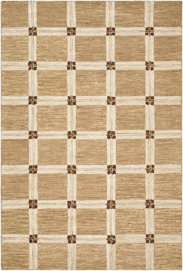 Ambikapur Modern Art Deco Handmade Area Rug