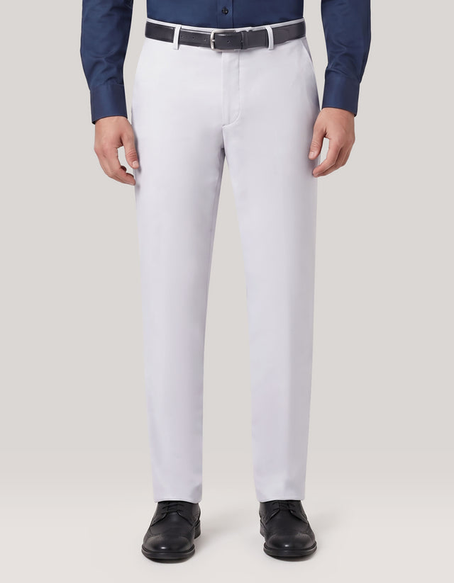 light Grey Stretch Twill Chinos