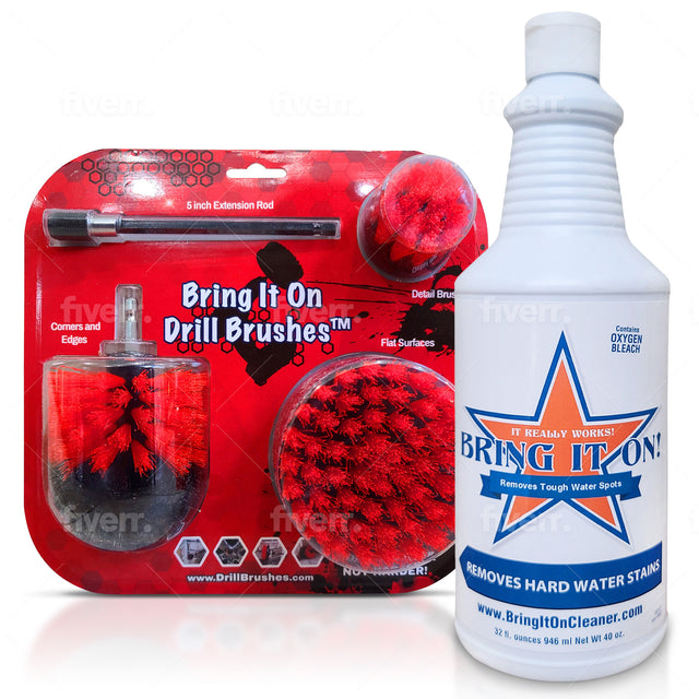 Bring It On Cleaner Plus 3 Pack Drill Brushes
