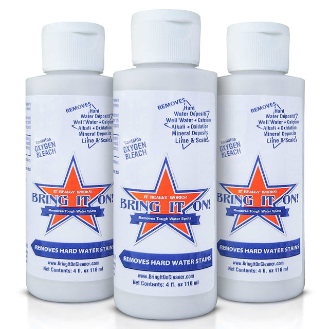 Hard Water Stain Remover - 4 Ounce (3 Pack) Best Hard Water Spot Remover