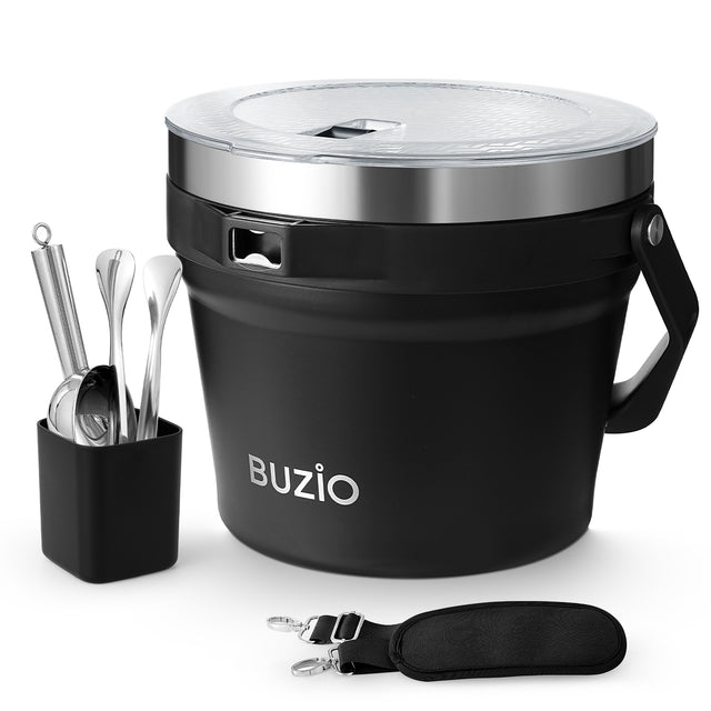 7.4 Qt/7 L Insulated Ice Bucket with Lid and Scoop & Tongs for Parties